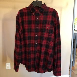 Bass &Co plaid button down shirt